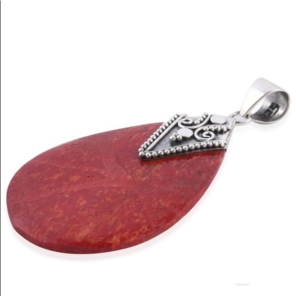 Sponge Coral Pendant in Sterling Silver - Picture 3 of 8